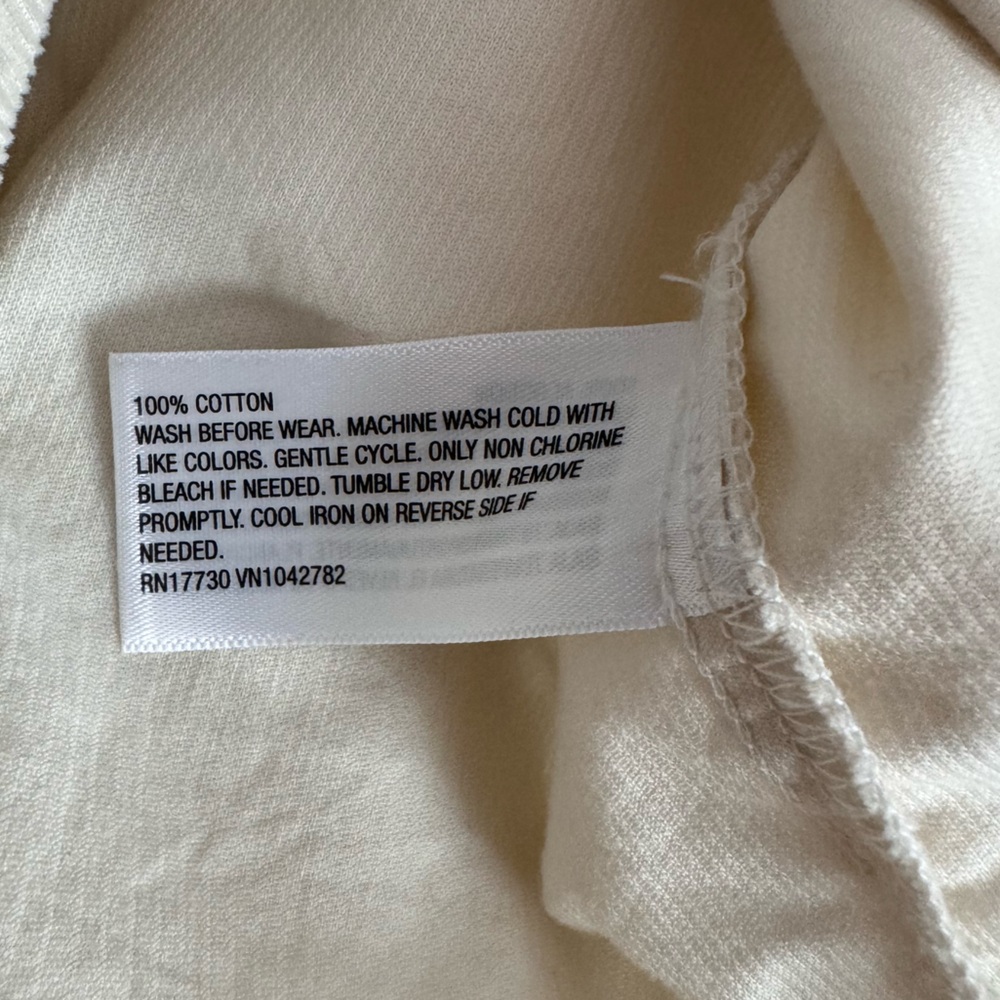 Corduroy! NEW Girl's Art Class Ivory Soft Corduroy Button Up Long Sleeves Shirt - Picture 14 of 14